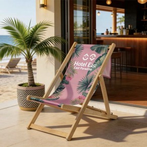 Transat publicitaire premium en bois