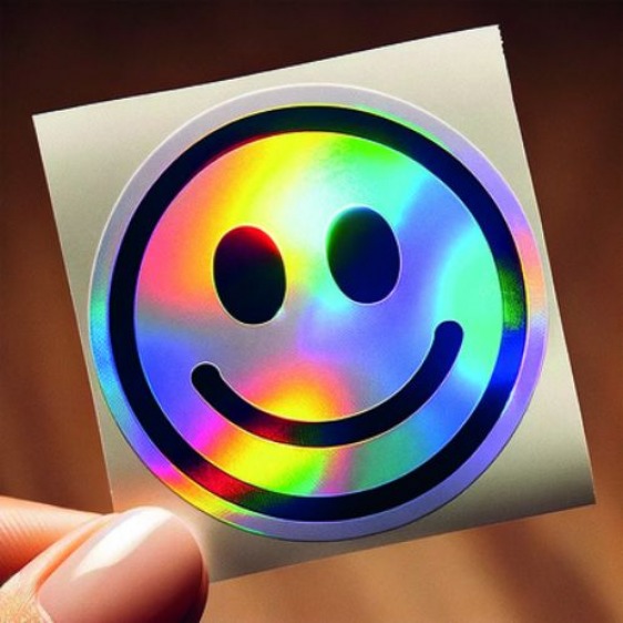 Petit stickers adhésif holographique