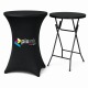 Table mange debout avec housse personnalisée