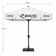 Parasol publicitaire CHR personnalisé sans cantonnière