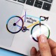 Stickers adhésif transparent