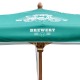 Parasol publicitaire premium 3x3 m effet bois