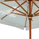 Parasol publicitaire premium 3x3 m effet bois