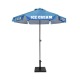 Parasol publicitaire CHR personnalisé sans cantonnière
